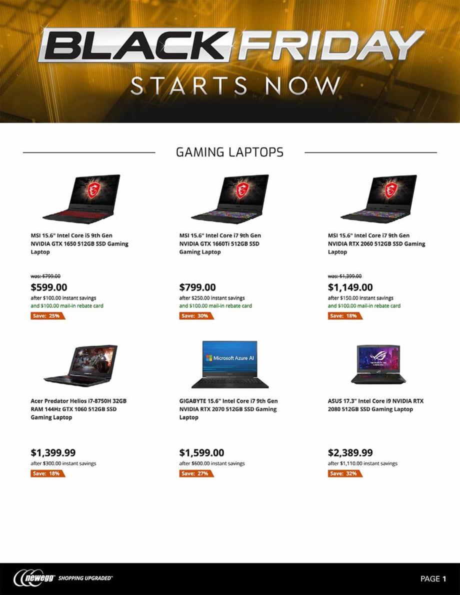 Newegg Black Friday 2020 Ad Deals And Sales