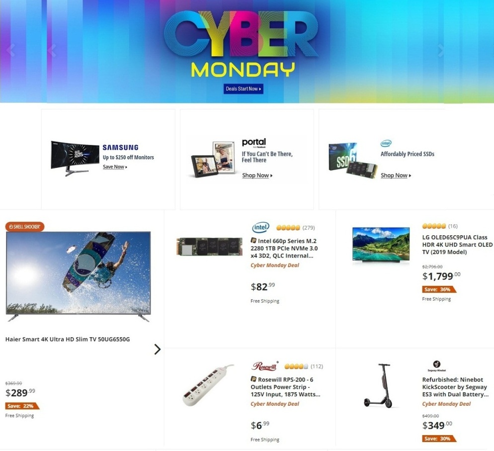 Newegg Cyber Monday 2020 Ad, Deals and Sales